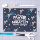Papier Mousseline Citations de prière et de miracles (Artisanat)