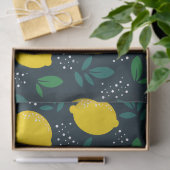 Papier Mousseline Citron (Cadeau)