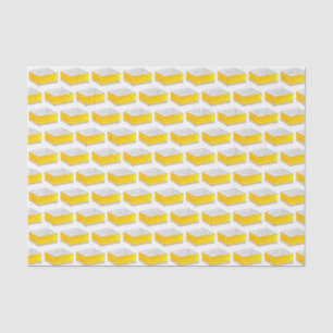 Papier Mousseline Citron Carré Bar Pâtisserie Dessert Bake Vente Jau