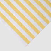Papier Mousseline Citron jaune et blanc rayé (Détail)