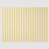 Papier Mousseline Citron jaune et blanc rayé (Recto)