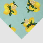 Papier Mousseline Citron Sarcelle (Détail)