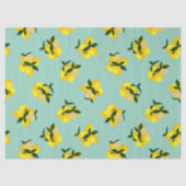 Papier Mousseline Citron Sarcelle (Recto)