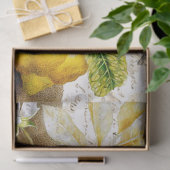 Papier Mousseline Citron Vintage Et Éphémère D'Abeille (Cadeau)
