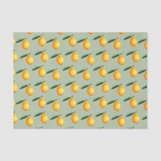 Papier Mousseline Citrons (Design 10 série Jaune/Orange)