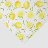 Papier Mousseline Citrons et papier feuille (Détail)