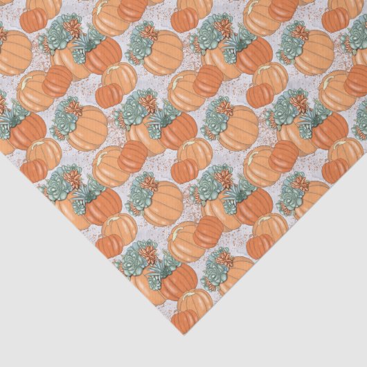 Papier Mousseline Citrouille (Détail)