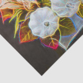 Papier Mousseline Citrouille automne blanc orange brillant (Détail)