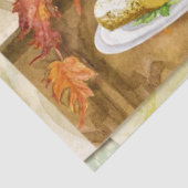 Papier Mousseline Citrouille Automne Hiver Récolte Café Décor Cuisin (Détail)