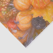 Papier Mousseline Citrouille Automne Orange Feuille Digital Sketch A (Détail)