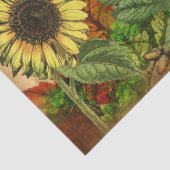 Papier Mousseline Citrouille Automne Tournesol automne (Détail)