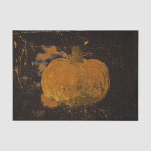 Papier Mousseline Citrouille Automne Vintage Orange Noir Texture Gru