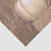 Papier Mousseline Citrouille Blanc Or Métallurgique Élégant Découpag (Détail)