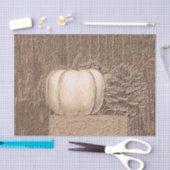 Papier Mousseline Citrouille Blanc Or Métallurgique Élégant Découpag (Artisanat)