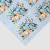 Papier Mousseline Citrouille bleu d'aquarelle automne automne (Détail)