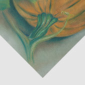 Papier Mousseline Citrouille d'automne et feuille Pastel Thanksgivin (Détail)