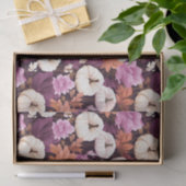 Papier Mousseline Citrouille d'automne et fleurs automne Découpage (Cadeau)