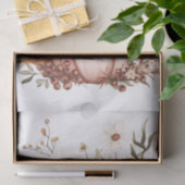 Papier Mousseline Citrouille de chute et fleurs de couleur bleue (Cadeau)