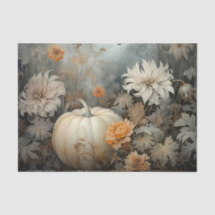 Papier Mousseline Citrouille d'Halloween d'automne avec découpage de