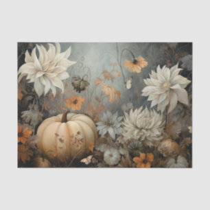 Papier Mousseline Citrouille d'Halloween d'automne avec découpage de