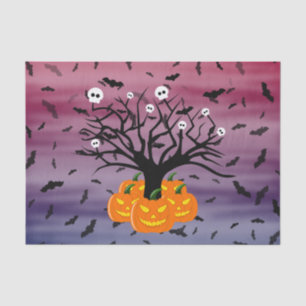 Papier Mousseline Citrouille d'Halloween Jack o’ Lanterne Dead Tree