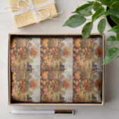 Papier Mousseline Citrouille ferme automne récolte Thanksgiving Moti (Cadeau)