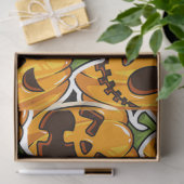 Papier Mousseline Citrouille Halloween Boo | Papier Tissus Citrouill (Cadeau)