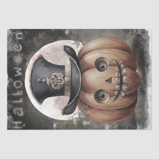 Papier Mousseline Citrouille mystique (Recto)