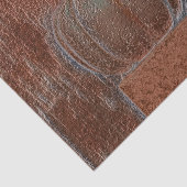 Papier Mousseline Citrouille Orange Argent Metallic élégant automne (Détail)