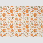 Papier Mousseline Citrouille Pie Automne Motif d'automne (Recto)