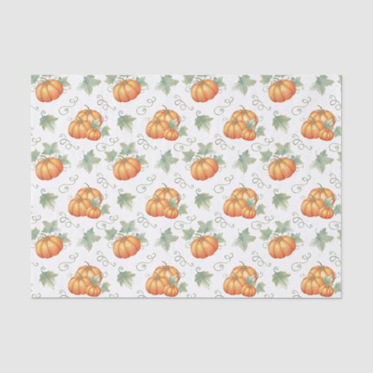 Papier Mousseline Citrouilles (Recto)