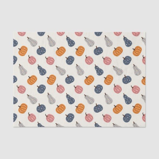 Papier Mousseline Citrouilles (Recto)