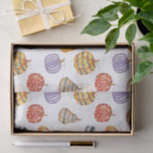 Papier Mousseline Citrouilles à motifs colorés (Cadeau)