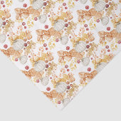 Papier Mousseline Citrouilles blancs d'automne  (Détail)