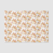 Papier Mousseline Citrouilles blancs d'automne (Recto)