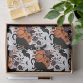 Papier Mousseline Citrouilles Chat Noir (Cadeau)