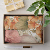 Papier Mousseline Citrouilles d'aquarelle et découpage de feuillage  (Cadeau)