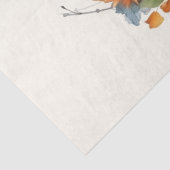 Papier Mousseline Citrouilles d'automne avec Fleurs et Foliage (Détail)