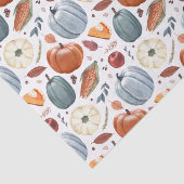 Papier Mousseline Citrouilles d'automne et feuilles d'automne Motif (Détail)
