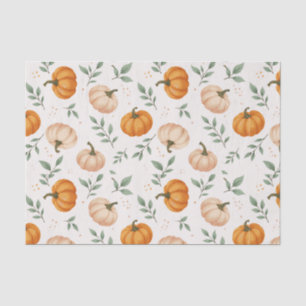Papier Mousseline Citrouilles de la chute élégante Motif aquarelle d