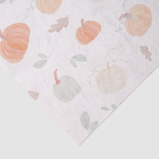 Papier Mousseline Citrouilles de récolte d'automne (Détail)