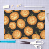 Papier Mousseline Citrouilles d'Halloween (Artisanat)