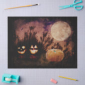 Papier Mousseline Citrouilles d'Halloween sur la page de découpage e (Artisanat)