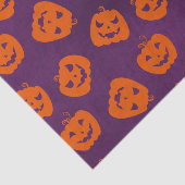 Papier Mousseline Citrouilles d'Halloween sur Motif Arrière - plan v (Détail)