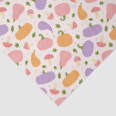 Papier Mousseline Citrouilles d'Halloween Whimsical et Motif de cham (Détail)