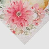 Papier Mousseline Citrouilles et fleurs d'automne rose découpage aut (Détail)