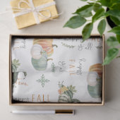 PAPIER MOUSSELINE CITROUILLES ET GOURDS DE COULEUR D'EAU (Cadeau)