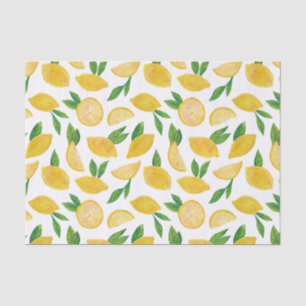 Papier Mousseline Citrus Citron Fruit motif Papier Tissu