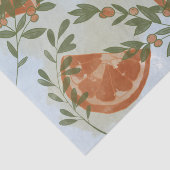 Papier Mousseline Citrus orange et verdure (Détail)