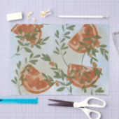 Papier Mousseline Citrus orange et verdure (Artisanat)